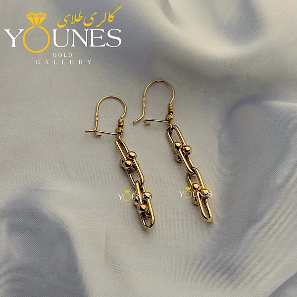 گوشواره طلا عصایی تیفانی